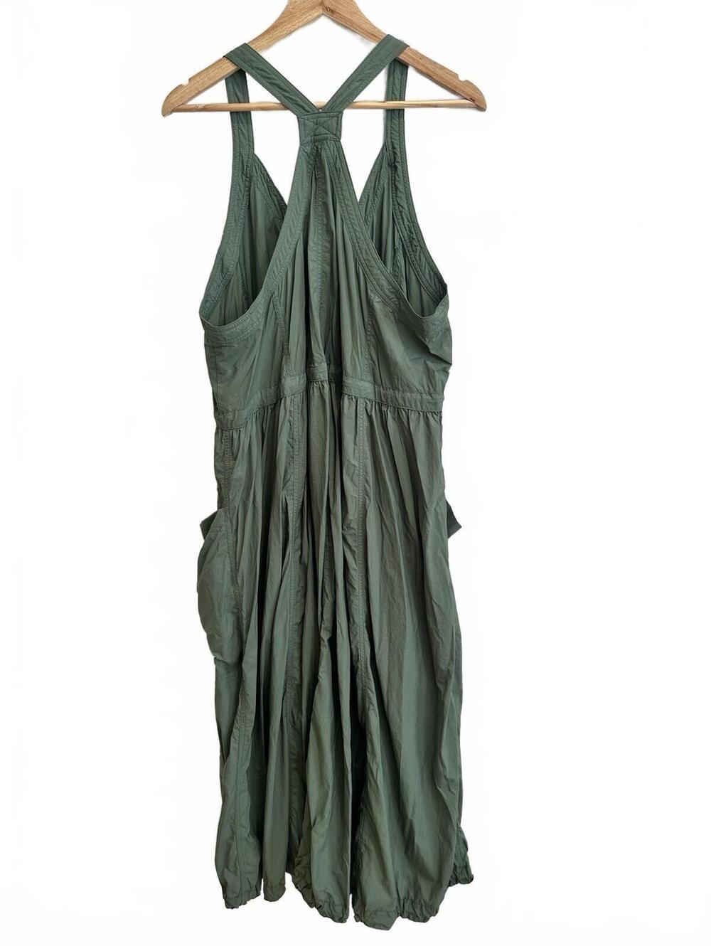 $128 Daily Practice Anthropologie Free Fall Midi Dress color Moss Size XL #1308 - Picture 8 of 12